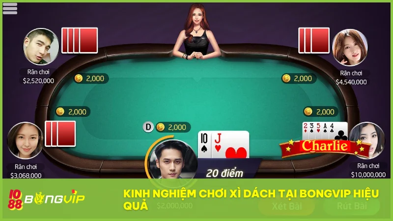 Xì Dách BongVip IO88 có gì hấp dẫn? Hướng dẫn chơi chuẩn cho mọi cấp độ 6 Chìa khóa chiến thắng nằm ở việc kiểm soát vốn lựa chọn thông minh và tận dụng tối đa bảo hiểm đúng thời điểm
